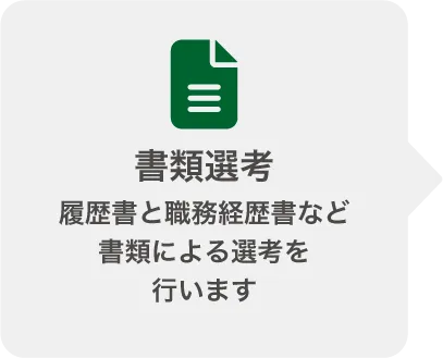 書類選考